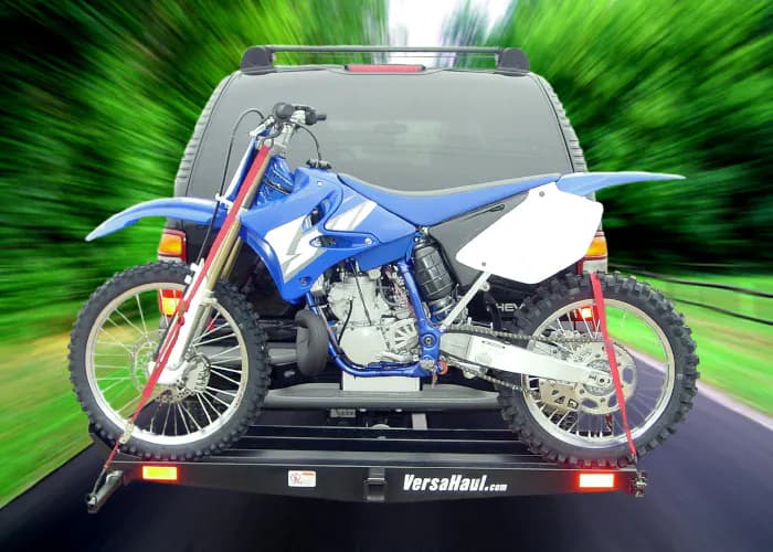 VersaHaul Sport Motorcycle Carrier on back of SUV